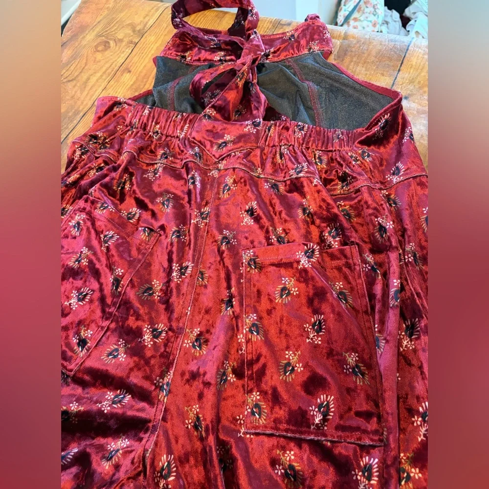 Natural Life Red Velvet Kids Overalls - Picture 12 of 12